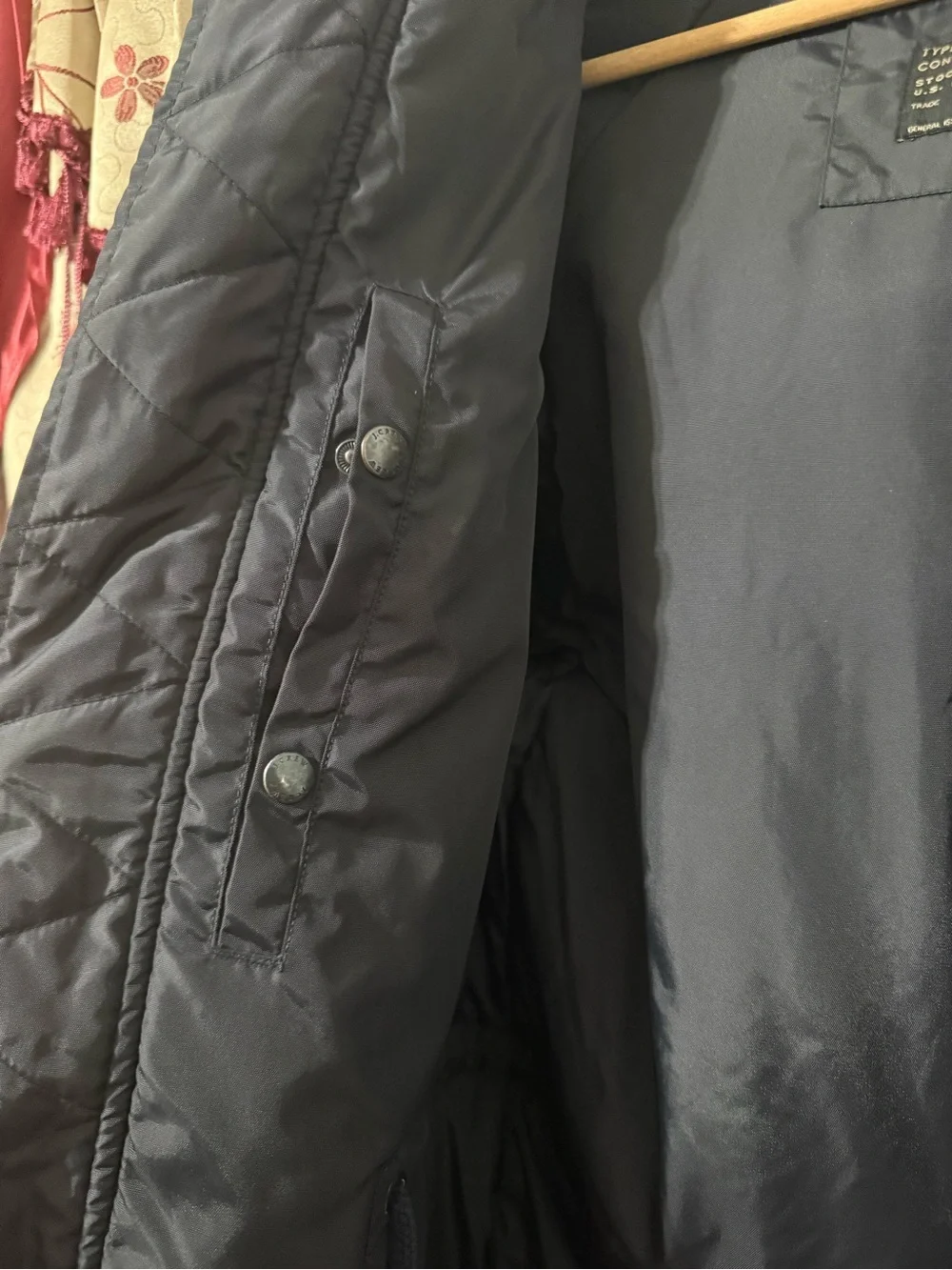 J. Crew jacket Hooded Parka in midnight Navy blue